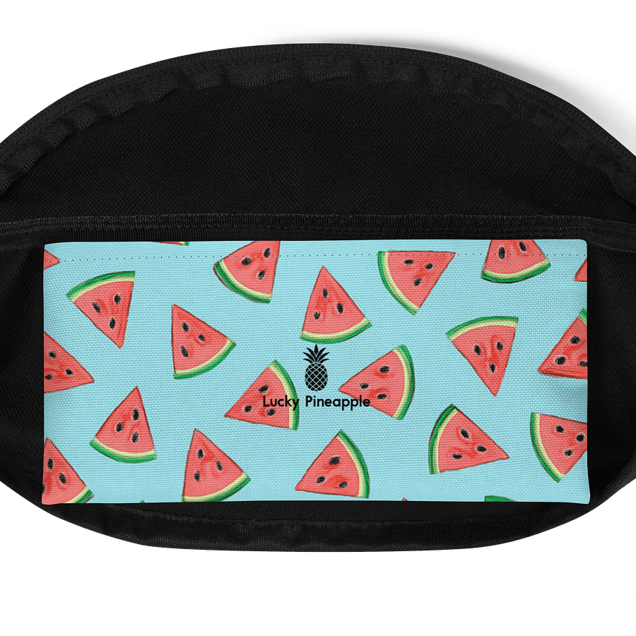 Watermelon Slices Light Blue Fanny Pack (Waist Bag) product image (4)