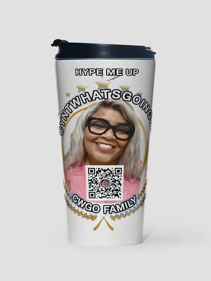 Cyntwhatsgoingon HYPE ME UP Stainless Steel Travel Mug product image (1)
