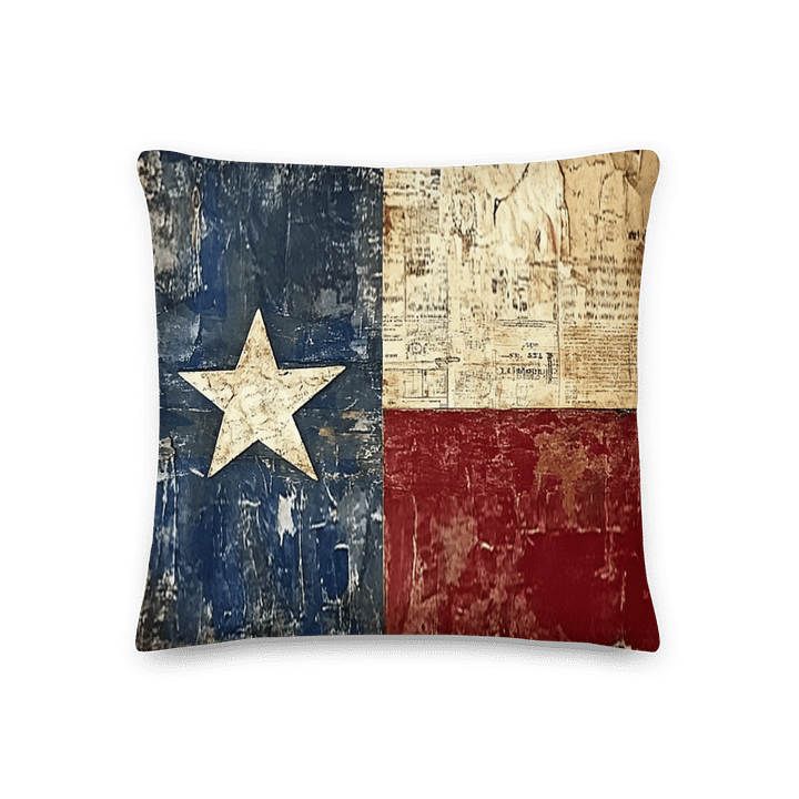 Vintage Texas Flag: Decorative Pillow product image (1)