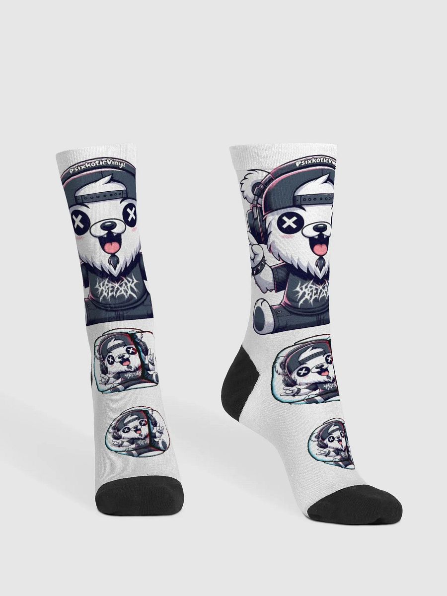 Psixkotic Bear Crew Socks product image (1)