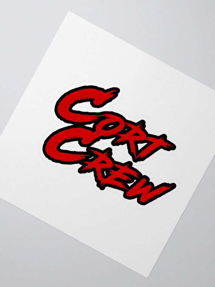 Kiss Cut Cort Crew Logo Sticker product image (5)