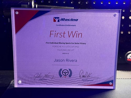 So much league racing and never on officials but I’m super proud of this cert on a Japanese 🇯🇵 track and THE hardest car in t...