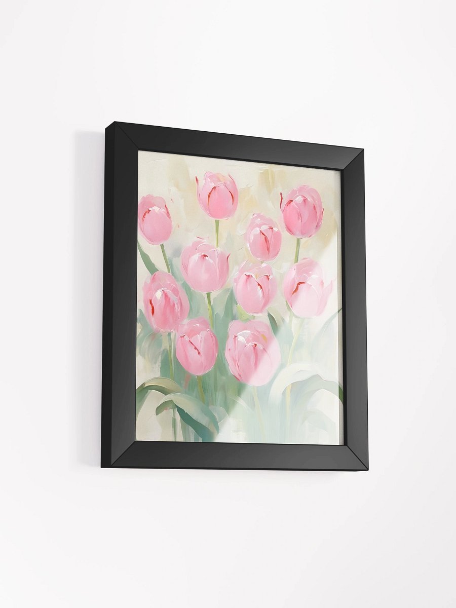 Impressionistic Pink Tulips Framed Poster product image (3)