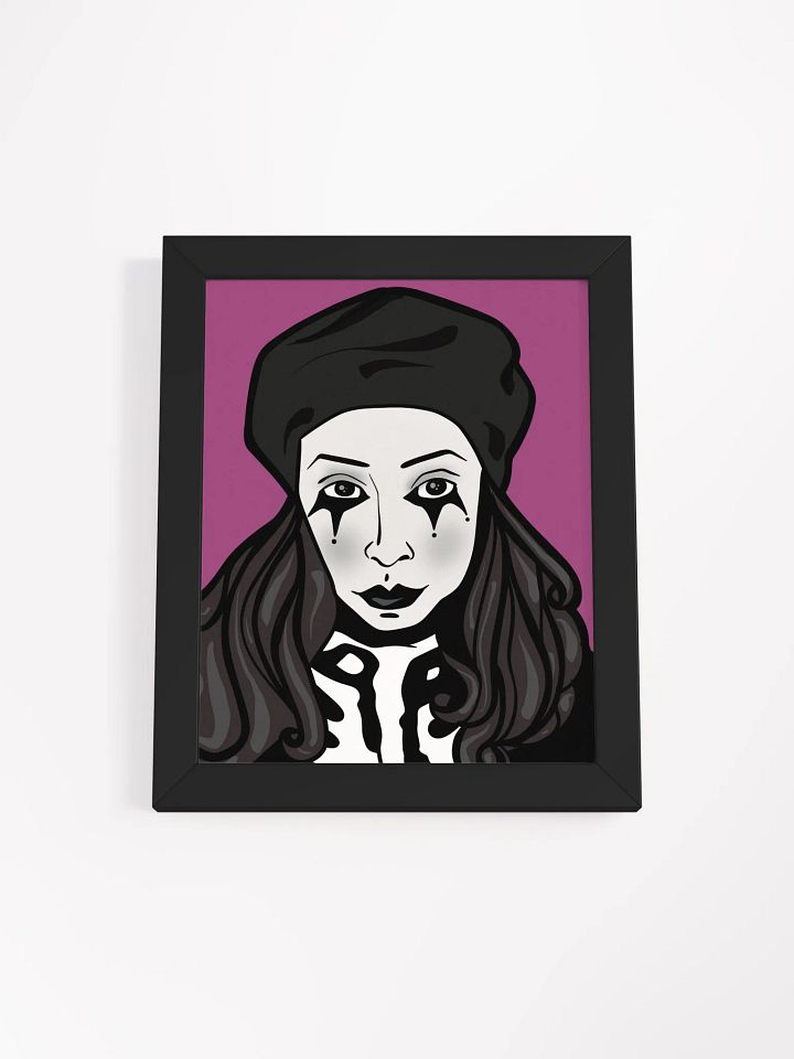 Clown Girl Framed Art Print product image (1)