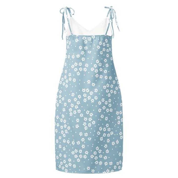 Baby Blue Daisy Tie-Strap Slip Dress product image (2)