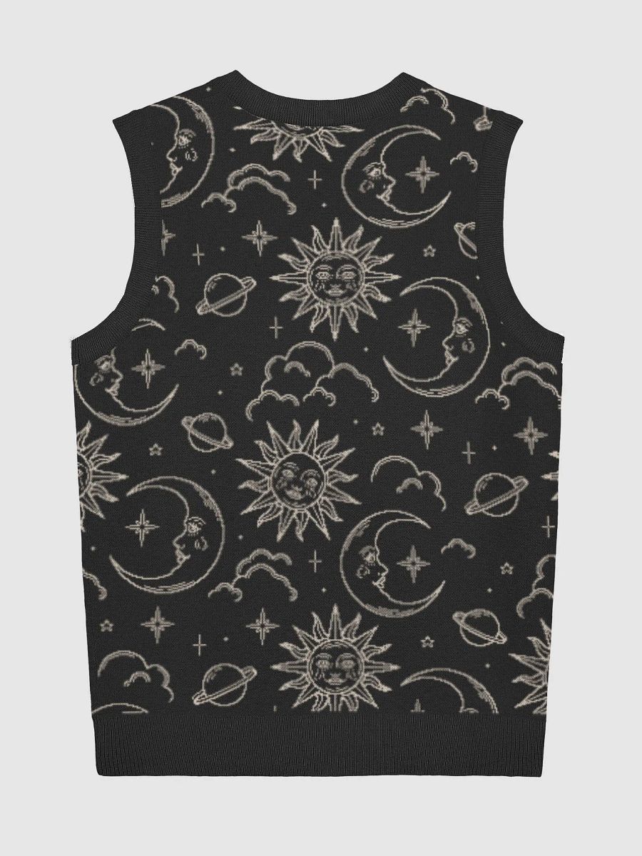 Dreamy Dark Knitted V-Neck Vest product image (2)