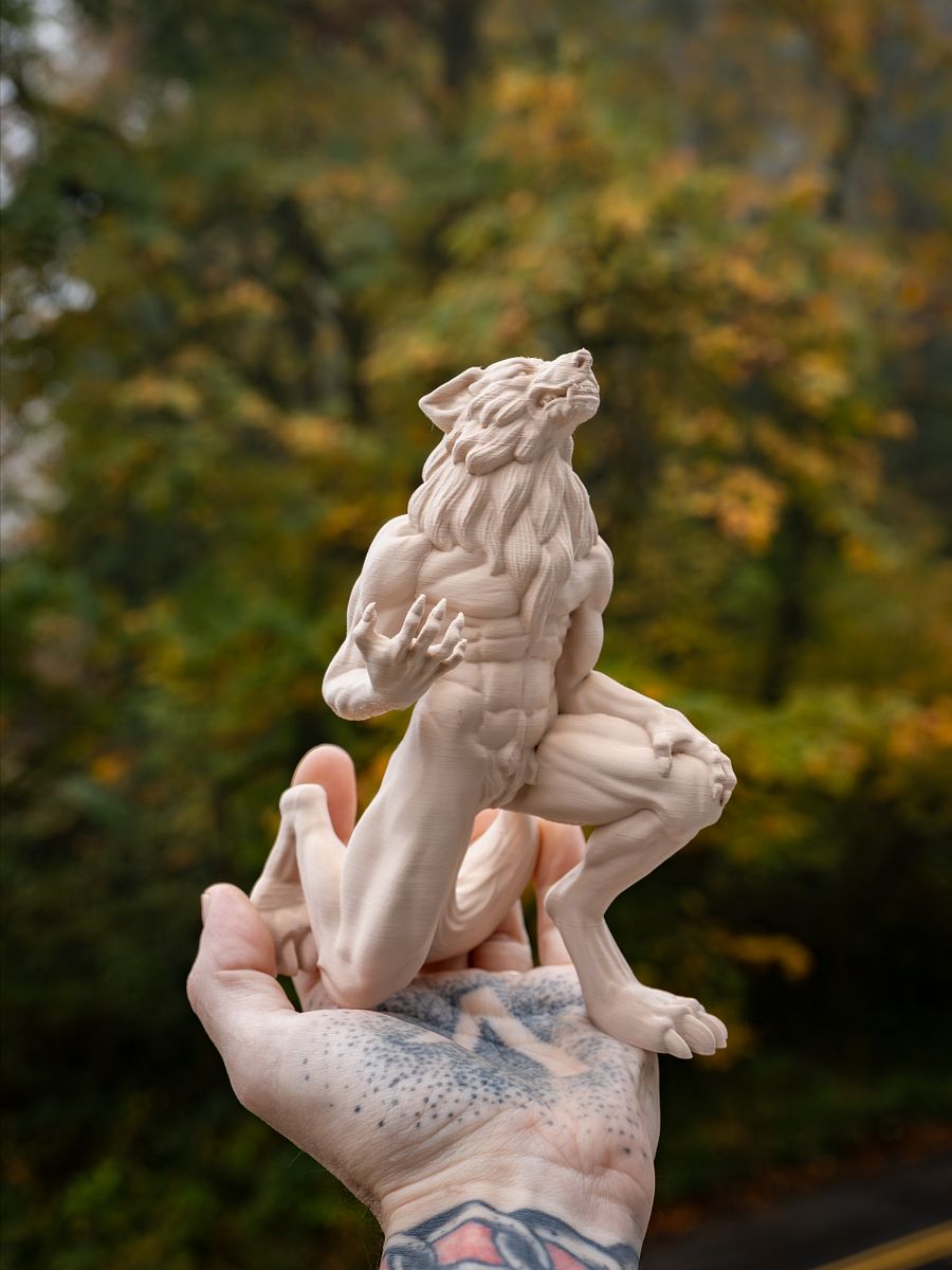 Howling Werewolf - 3D Print Files - Fabled Creatures 04 product image (4)