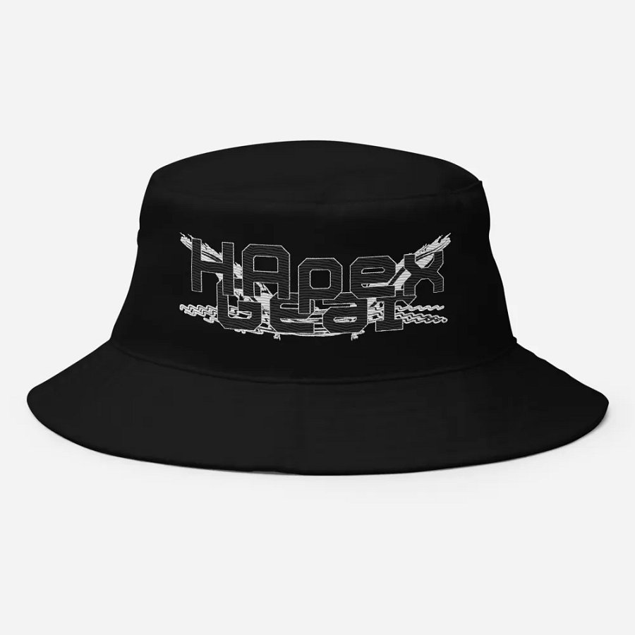 Bucket Hat - Embroidered - Black HApex Gear Black Logo product image (9)