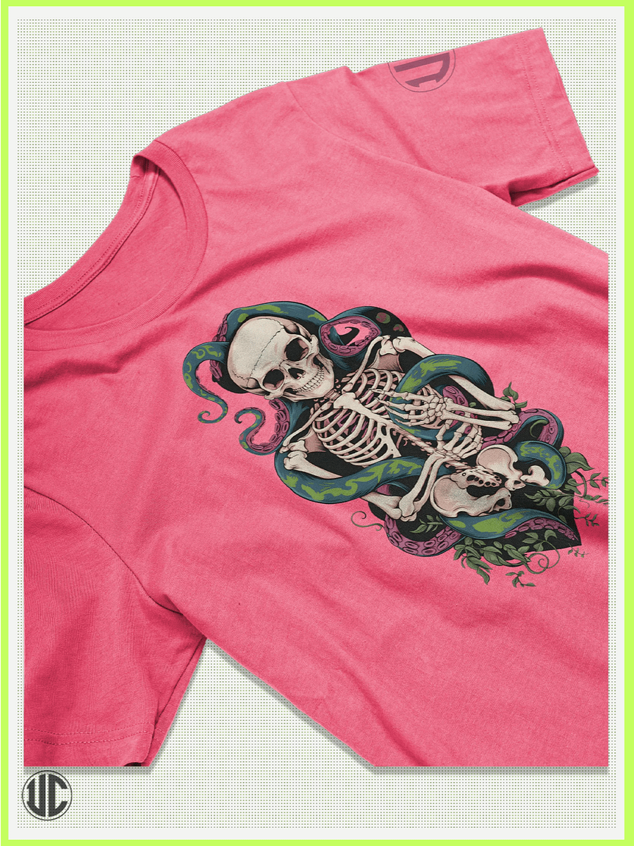 Tentacle Embrace – Ocean Gothic Skeleton T-Shirt product image (2)