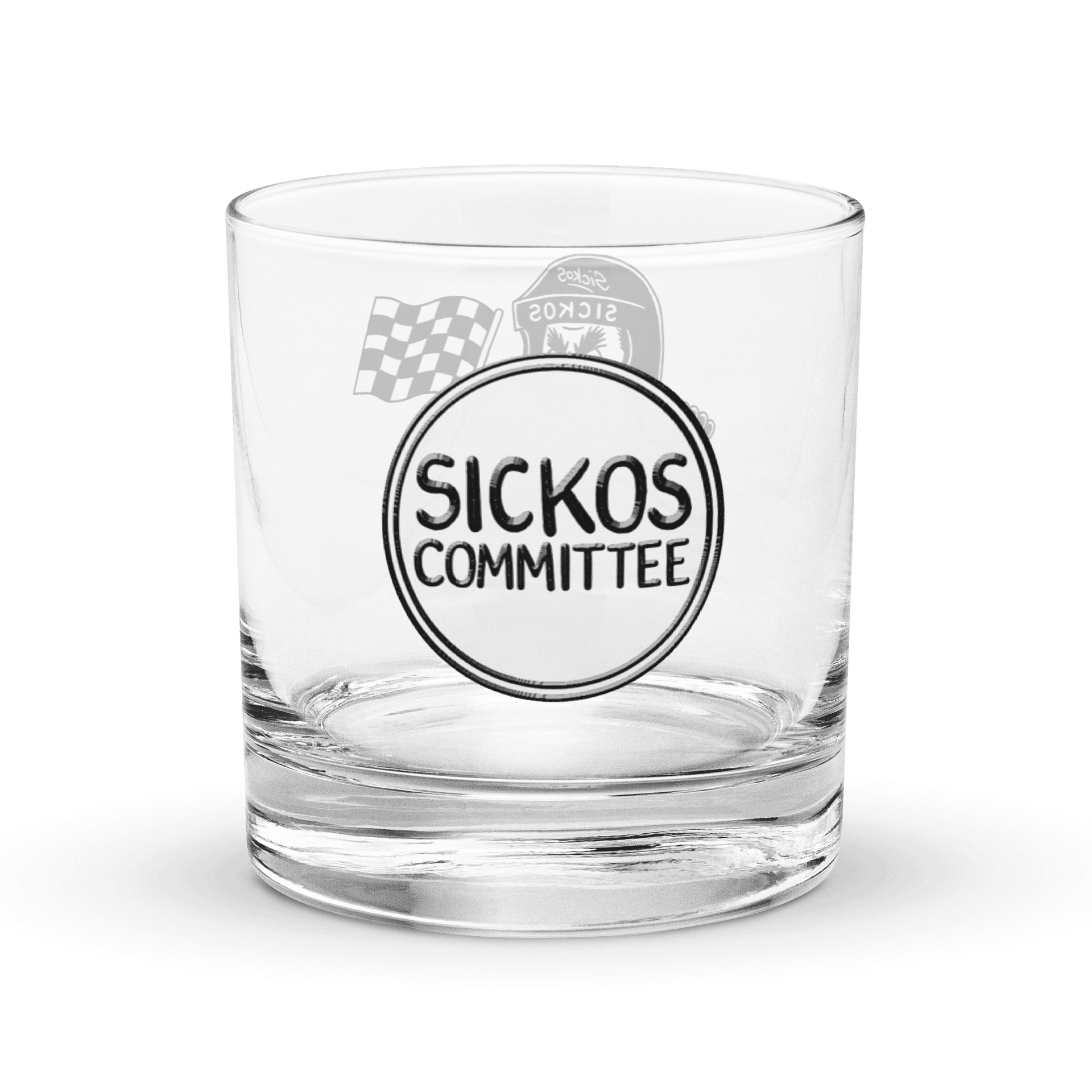 Sickos Racecar Character Rocks Glass product image (2)