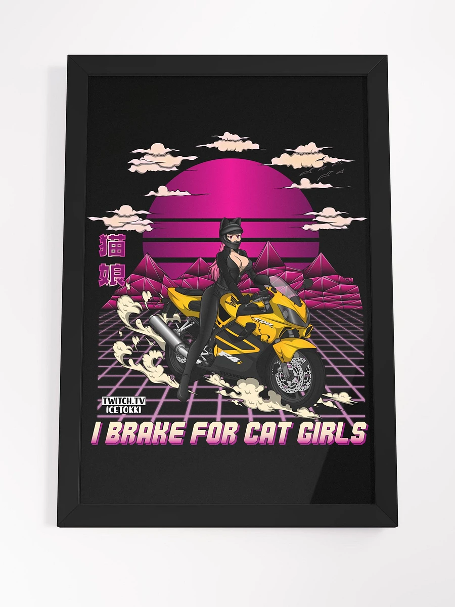 Biker Cat Girl Poster product image (7)