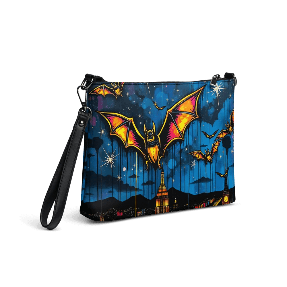 Night Skyline Bat Dance Crossbody Bag product image (5)