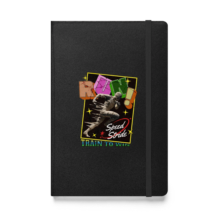 Train To Win Block Letters Run! Speed Stride Hardcover Journal product image (1)