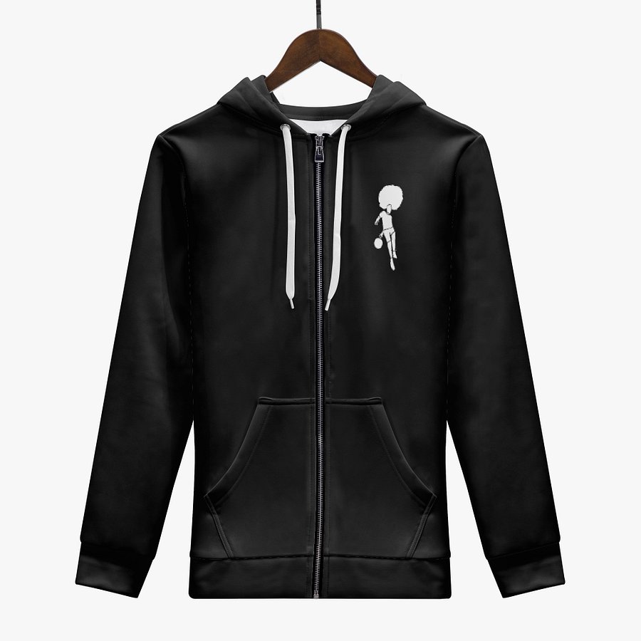 Mo_WithTheFro Black zip up hoodie product image (3)