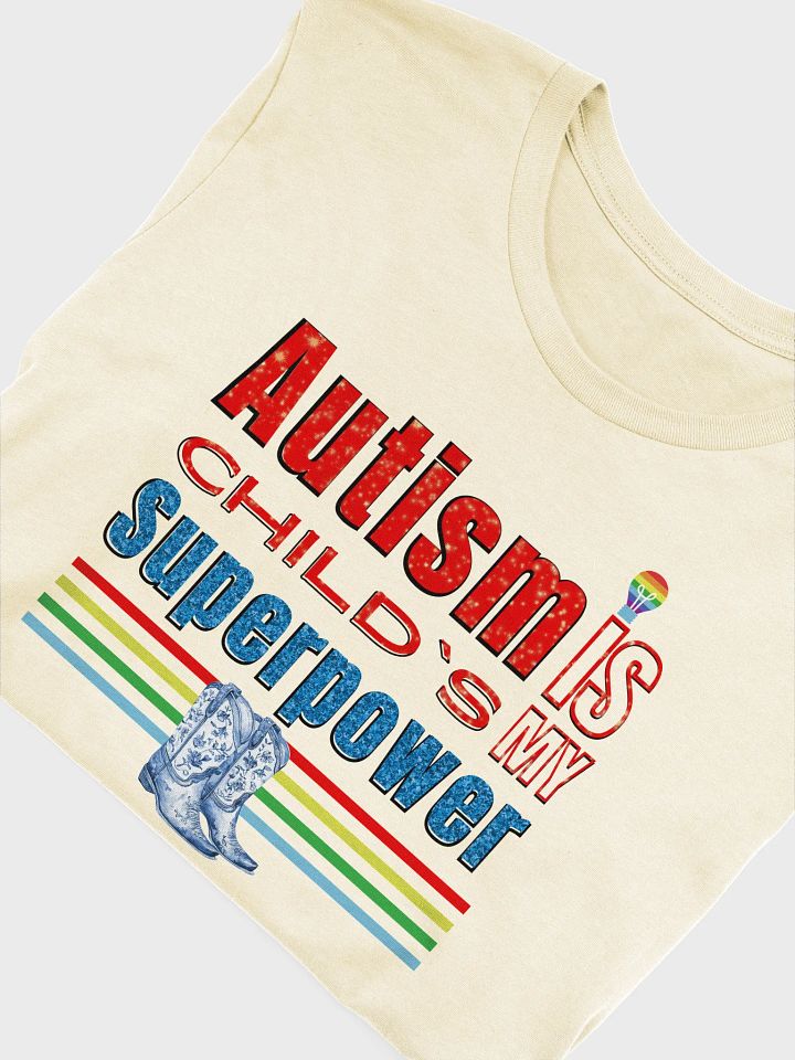 Autism Is My Child’s Superpower, Bella Canvas T-shirt product image (2)