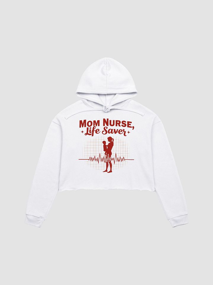 Life Saver Mom Crop Hoodie product image (2)