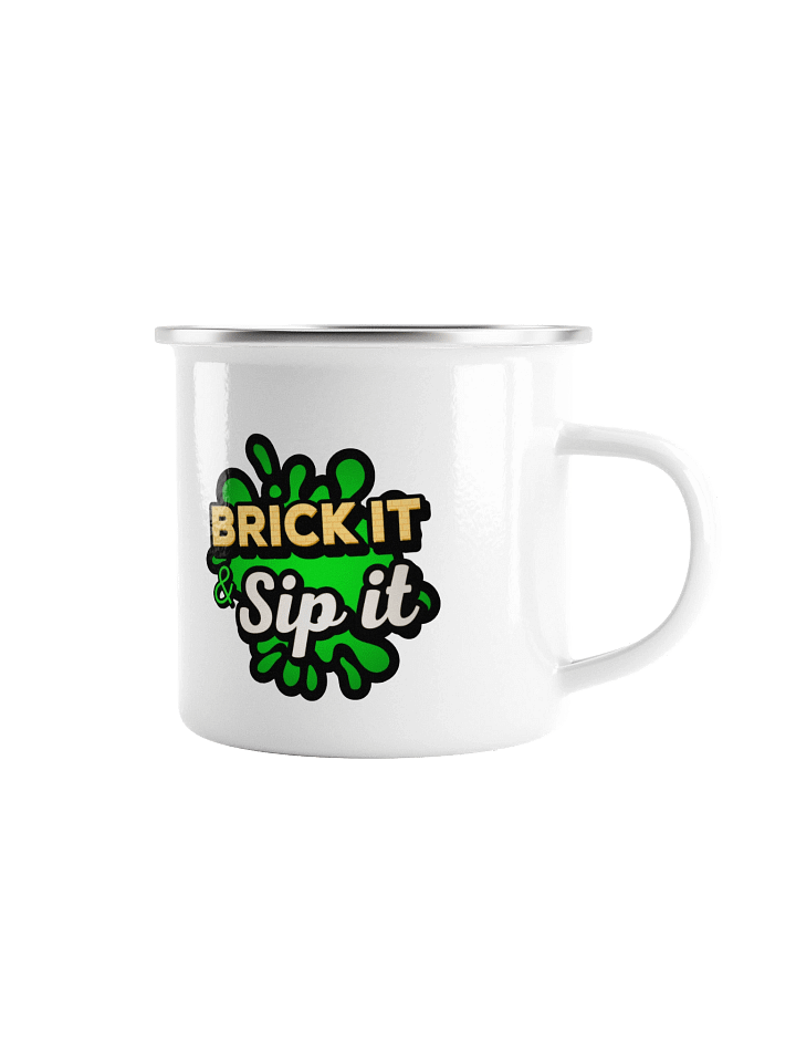 Brick It & Sip It Enamel Mug product image (1)
