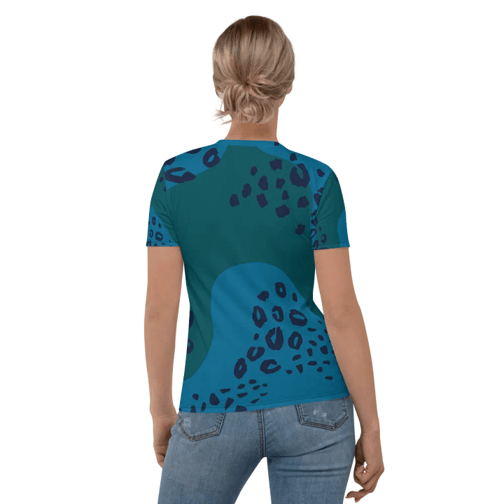 Teal Leopard Dreams Women's T-Shirt product image (1)