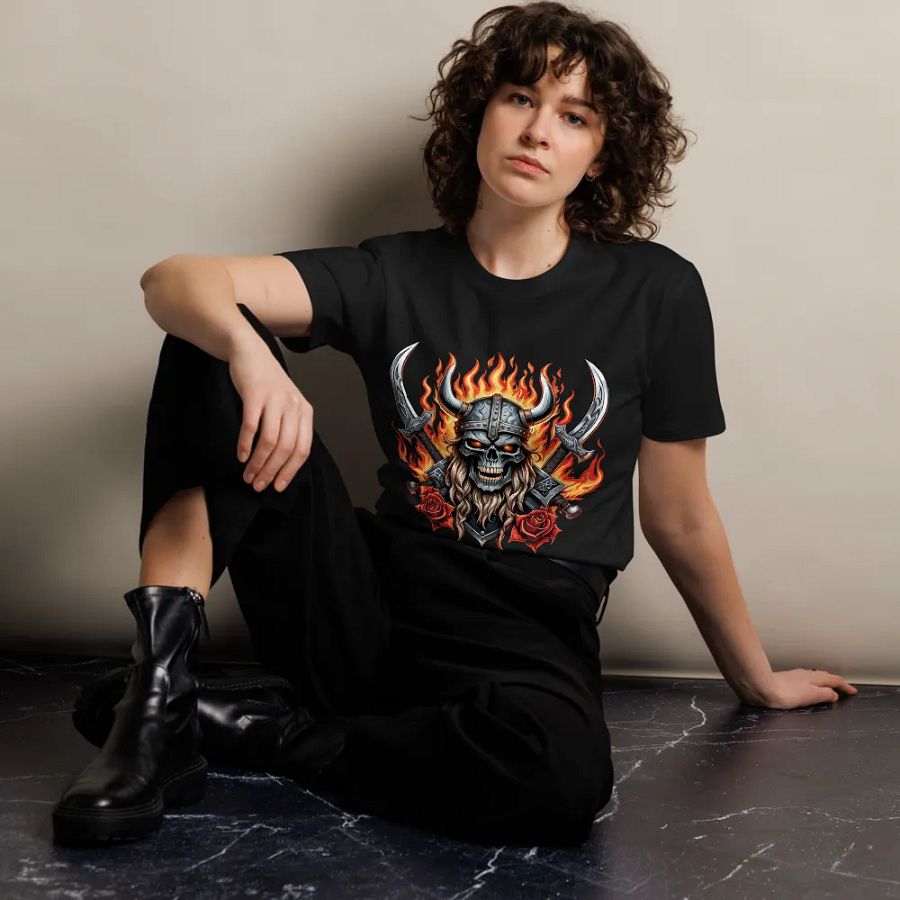 Viking Skull Inferno T-Shirt product image (10)