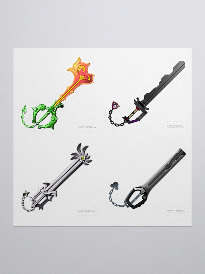 Custom Keyblade Sticker Sheet 8 - Neo Unicornis (2) product image (1)
