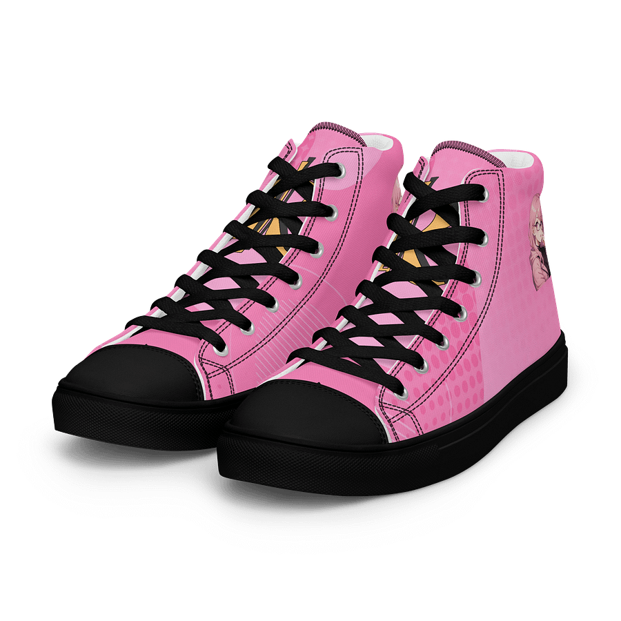 (PINK WAIFU) K Women's High Top Canvas Shoes product image (6)