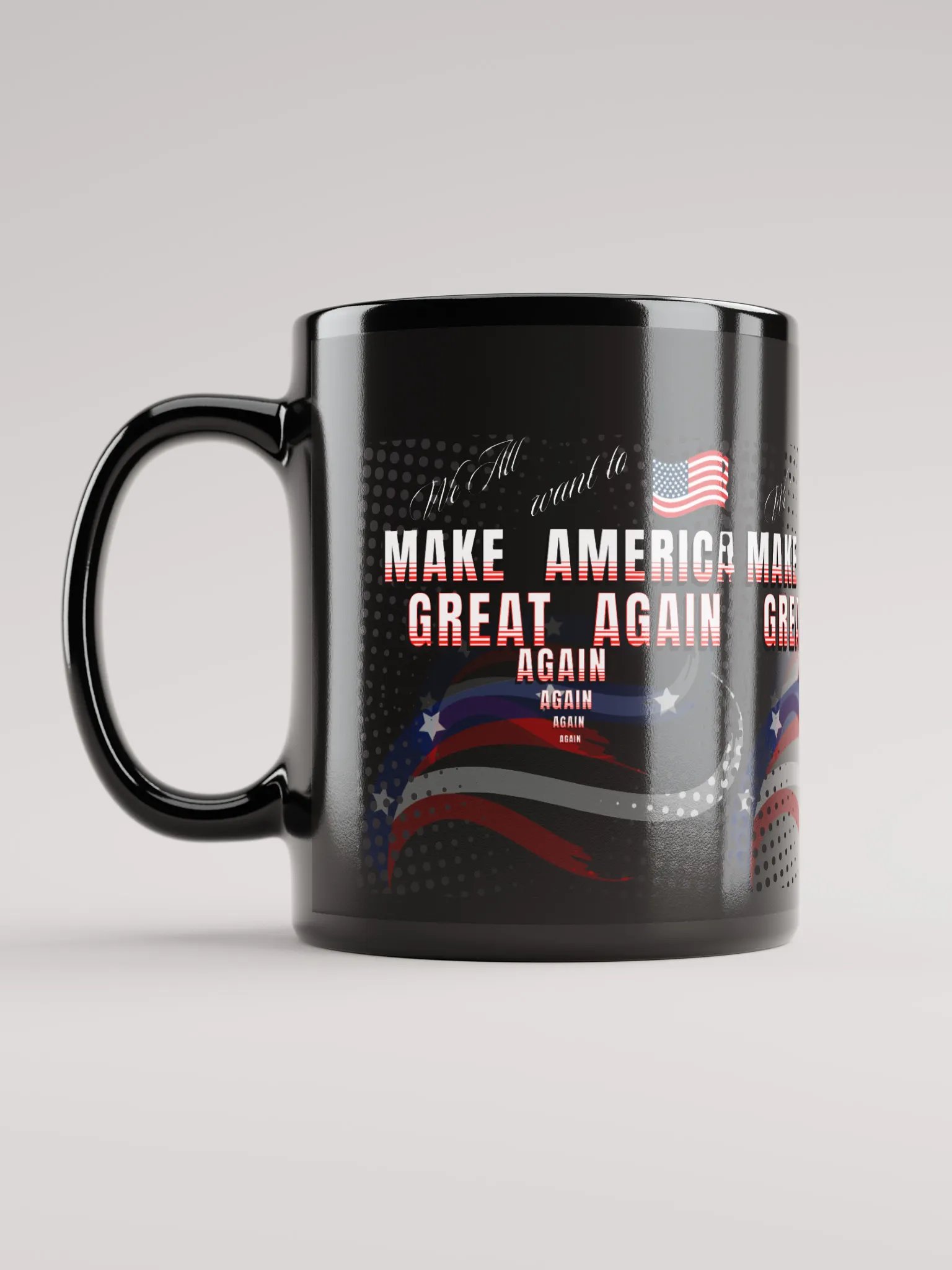 Black Mug Make America Great Again for Patriots dads moms product image (11)