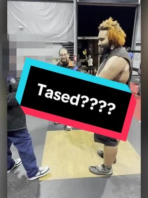 Full video including a third time on YouTube! Don’t miss @saturnboy making the worst decisions!!! #wrestling #prowreslting #vlog #tased #taser  