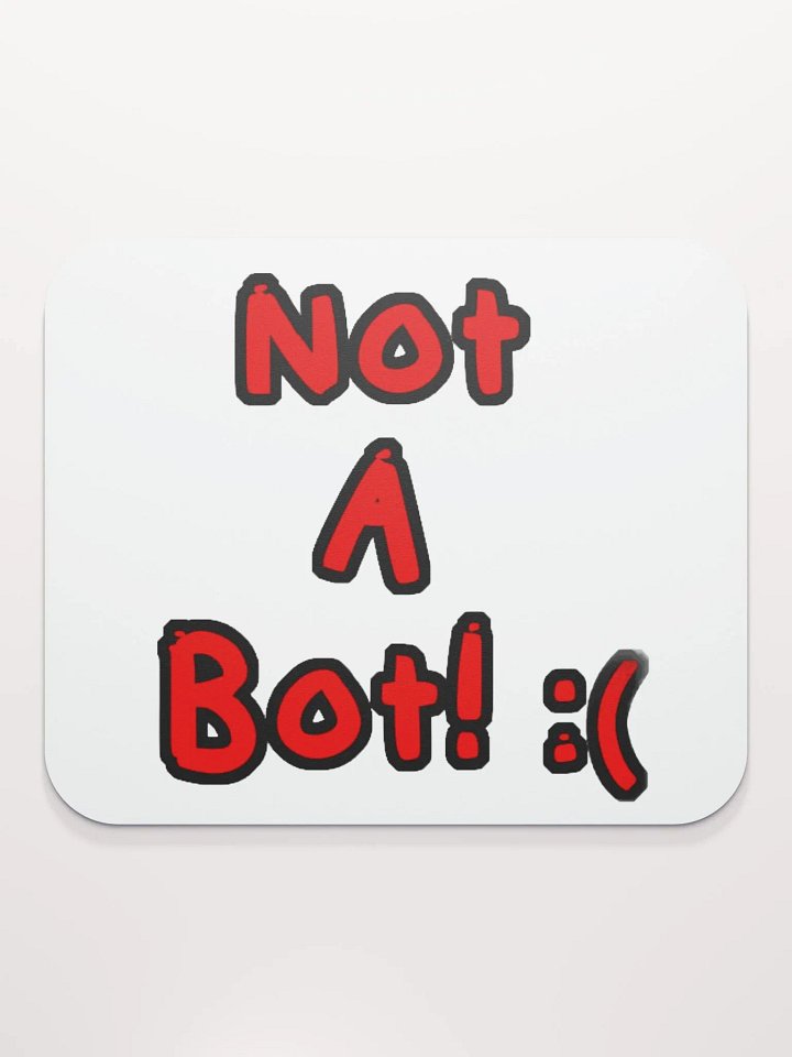 Not a Bot Mouse pad product image (2)
