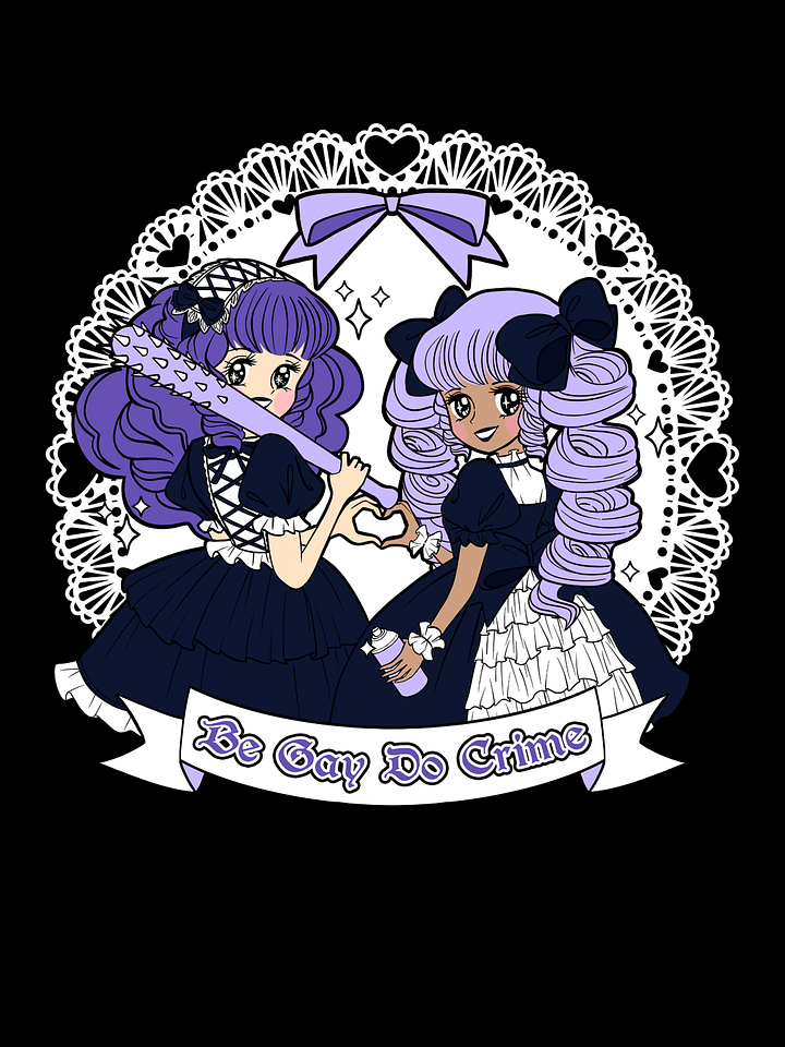 𝑬𝑼⧸𝑼𝑲 Be Gay Do Crime (Pastel Goth) organic cotton t-shirt product image (3)