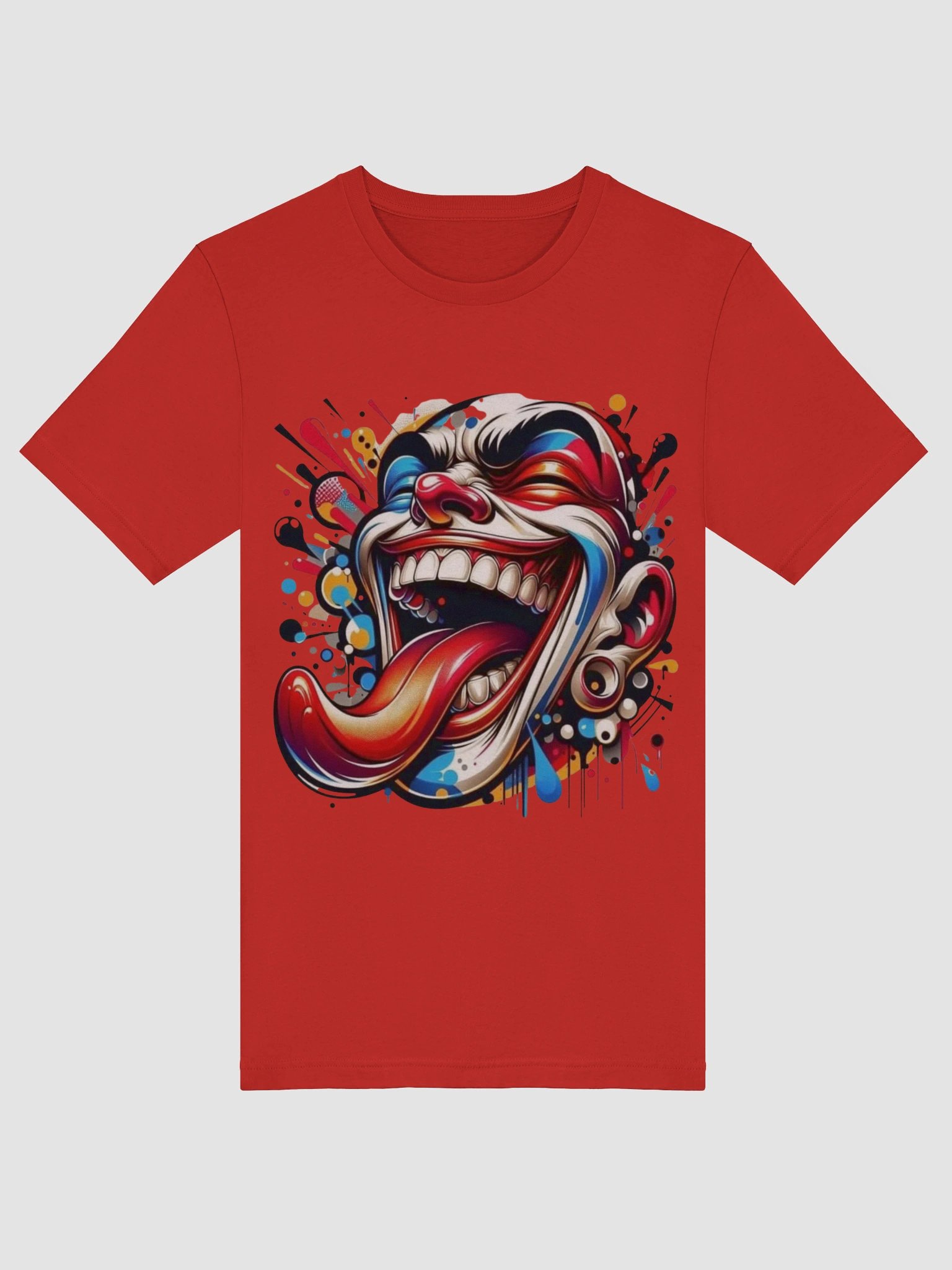 Graffiti Style Crazy Clown Art T-Shirt product image (3)