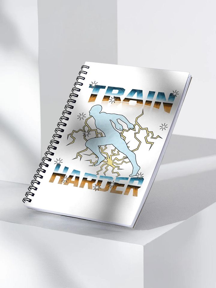 Train Harder Runner Lightning Stride Spiral Notebook product image (2)