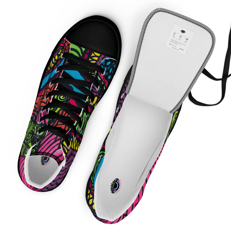 Symmetry in Color: Women's High Top Canvas Shoes product image (7)