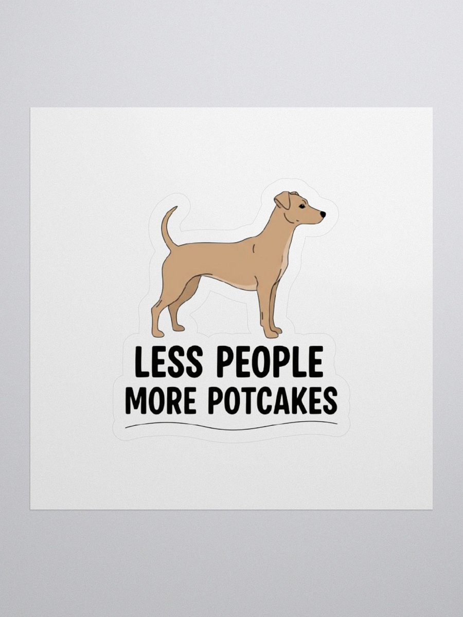 Less People More Potcakes Sticker product image (1)