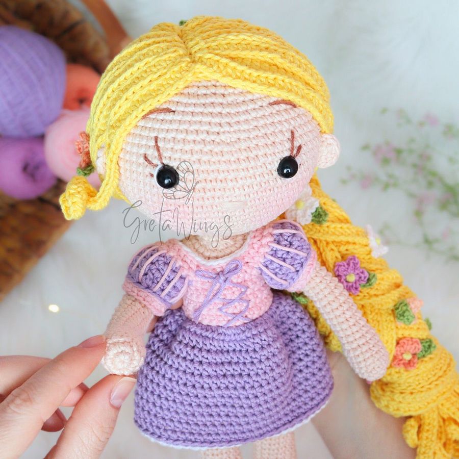 Princess Rapunzel Amigurumi Pattern (digital download) product image (4)