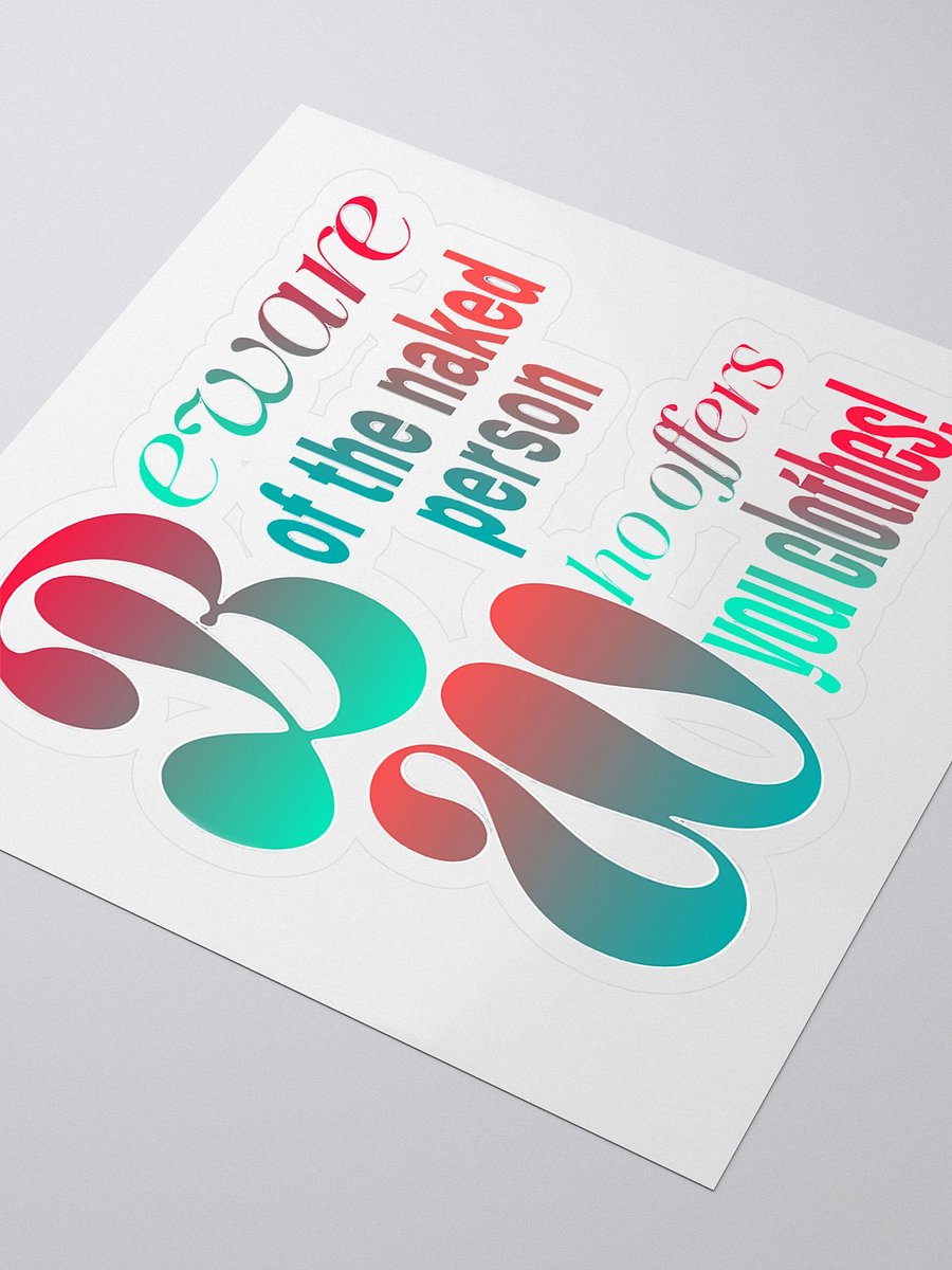Naked Truth Kiss Cut Stickers product image (3)