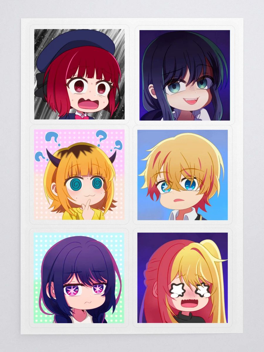 Emote oshi no ko Sticker Sheet product image (3)