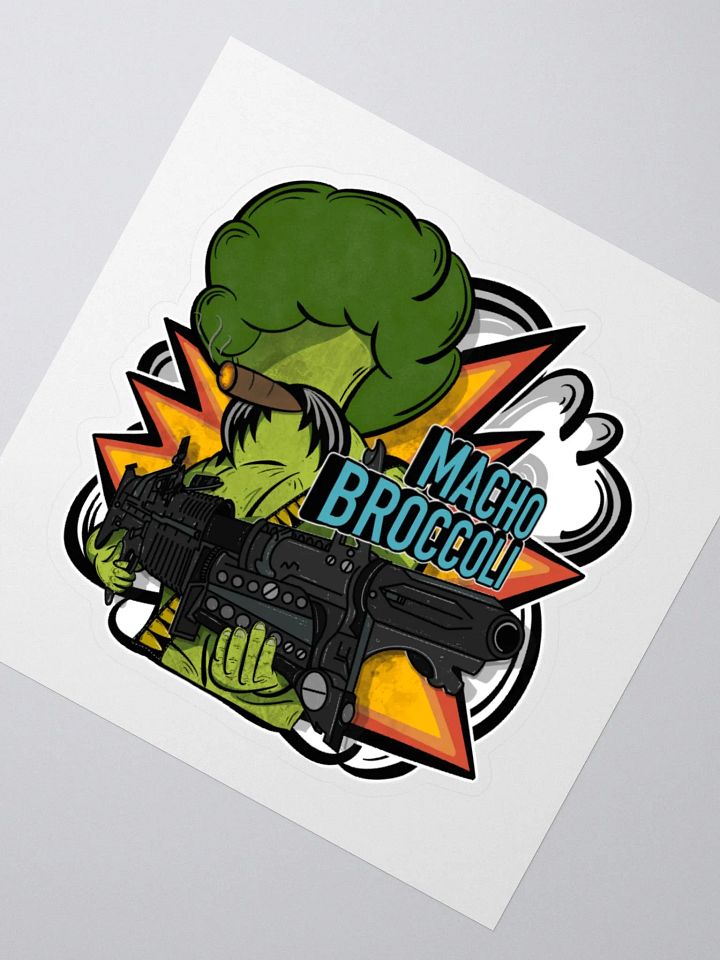Macho Broccoli 2.0 Sticker product image (2)