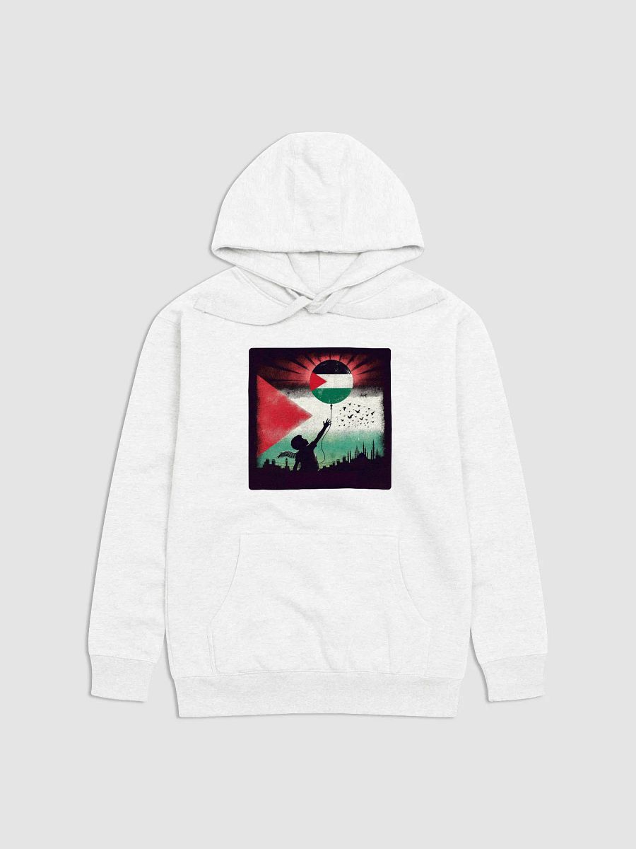Palestinian Flag Balloon Silhouette Hoodie | Free Palestine AI Work product image (17)