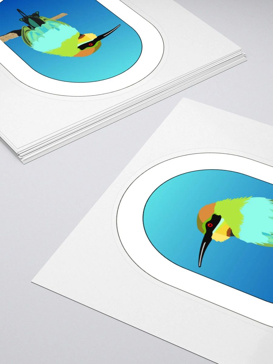 Rainbow Bee-Eater Kiss Cut Sticker product image (4)