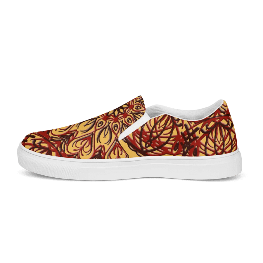 Radiant Red Mandala Slip-Ons product image (3)