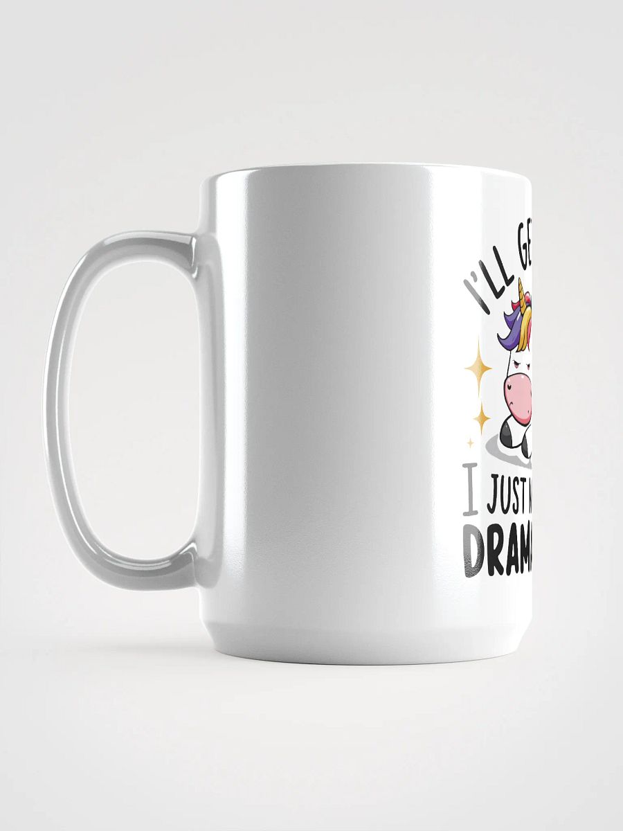 Dramatic Unicorn White Glossy Mug product image (6)