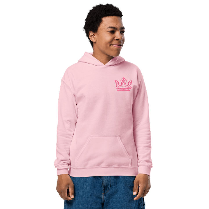 Royal Pink Geometric Crown Hoodie product image (1)