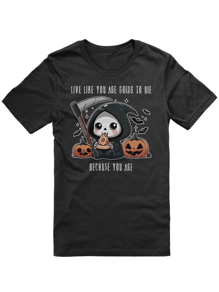 Grim Pizza Party Unisex T-Shirt - Dark Colors product image (1)