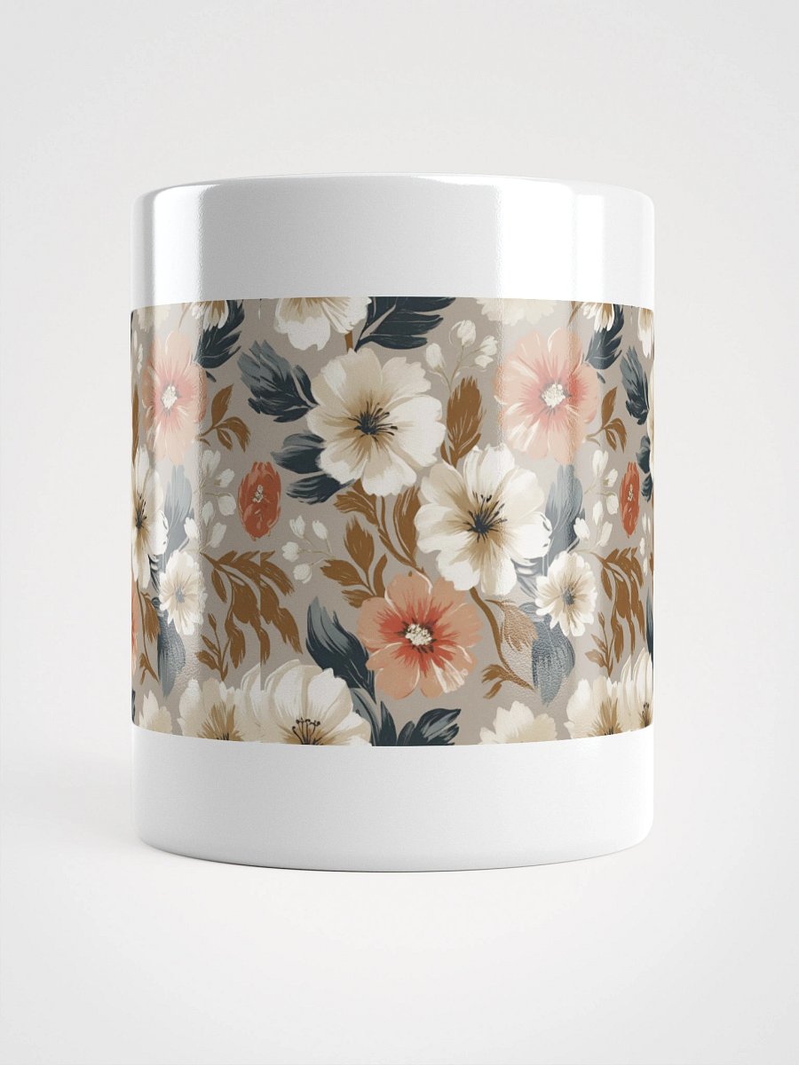 Floral Harmony White Glossy Mug product image (15)
