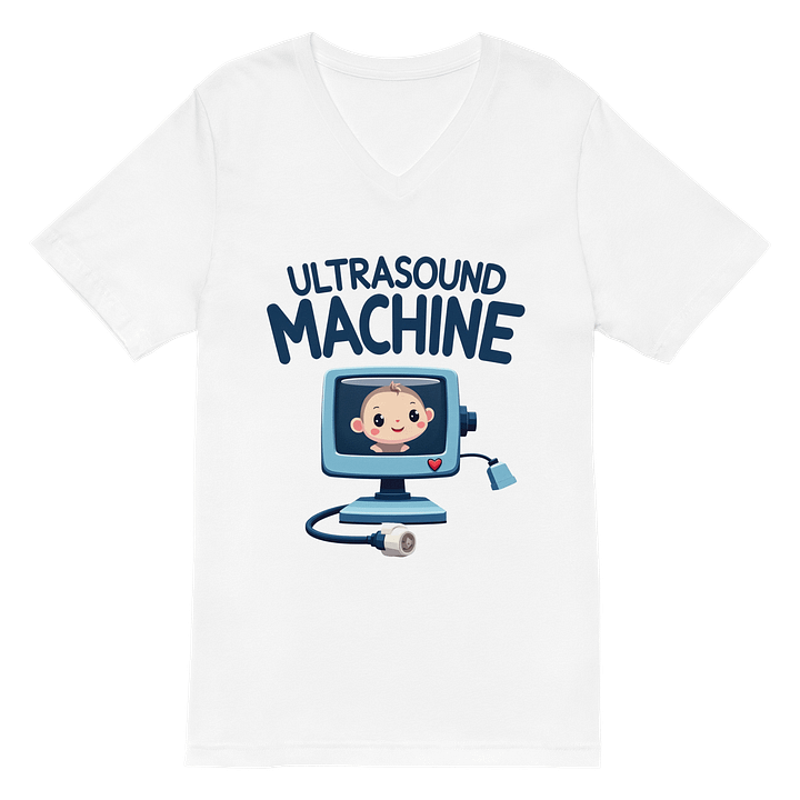 Joyful Baby Ultrasound Cartoon T-Shirt product image (2)