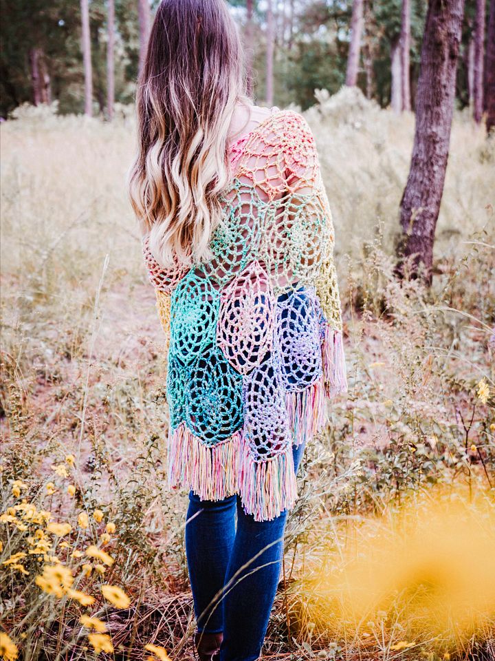 Stash Buster Motif Shawl Crochet Pattern product image (2)
