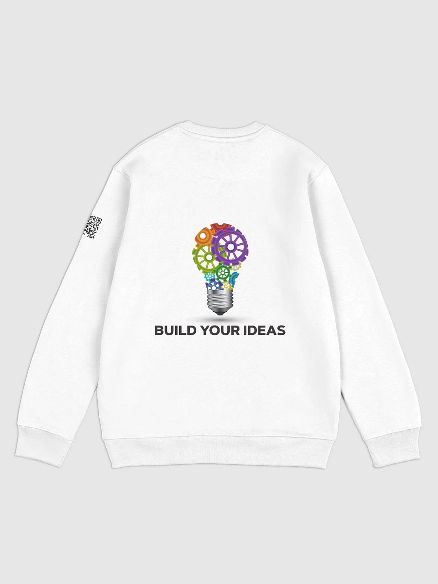 Build Your Ideas Crewneck Sweatshirt Crisp White product image (2)