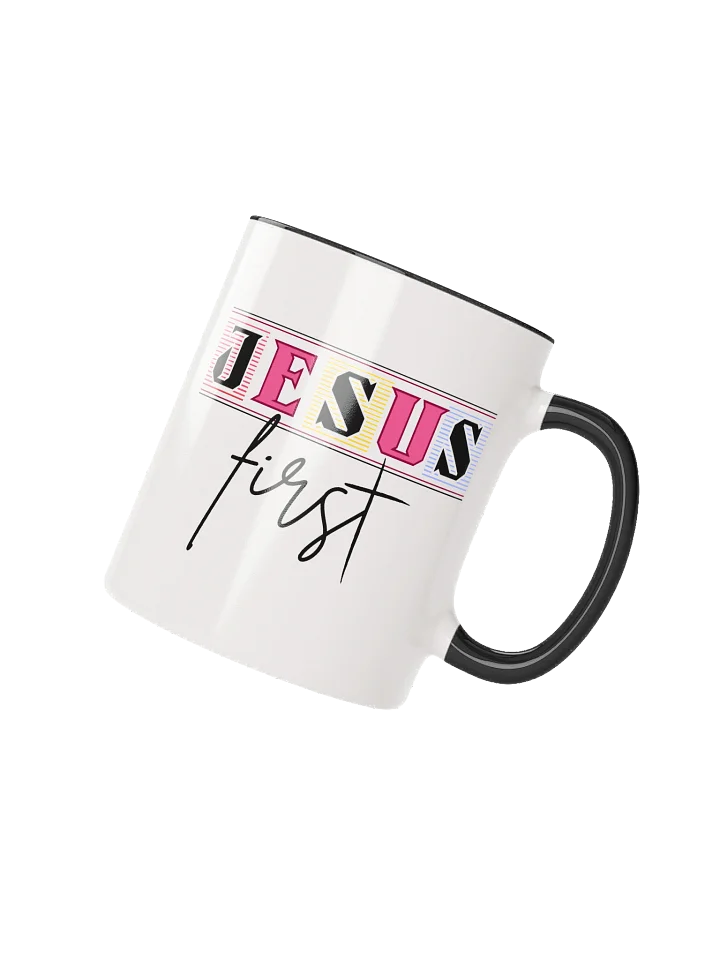 Jesus First Christian Mug | Faith Over Everything Coffee Cup | Inspirational Christian Gift for Believers product image (3)