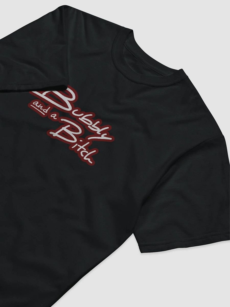 Bubbly and a B*tch (lined design, #6D1616) unisex eco tee product image (5)