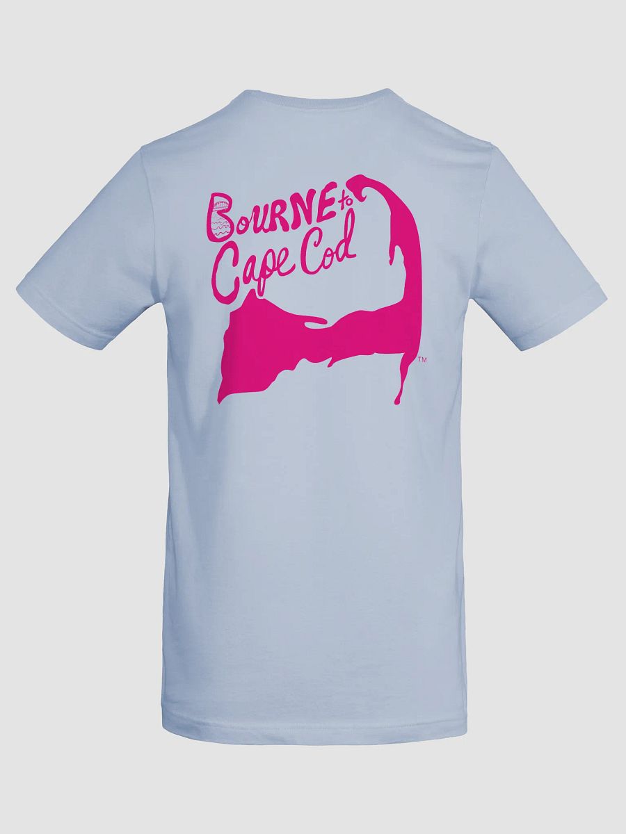 Men's | BOURNE to Cape Cod™ | Supersoft T-Shirt by Bella+Canvas | Vibrant Pink Logo on Pastel Colors product image (57)